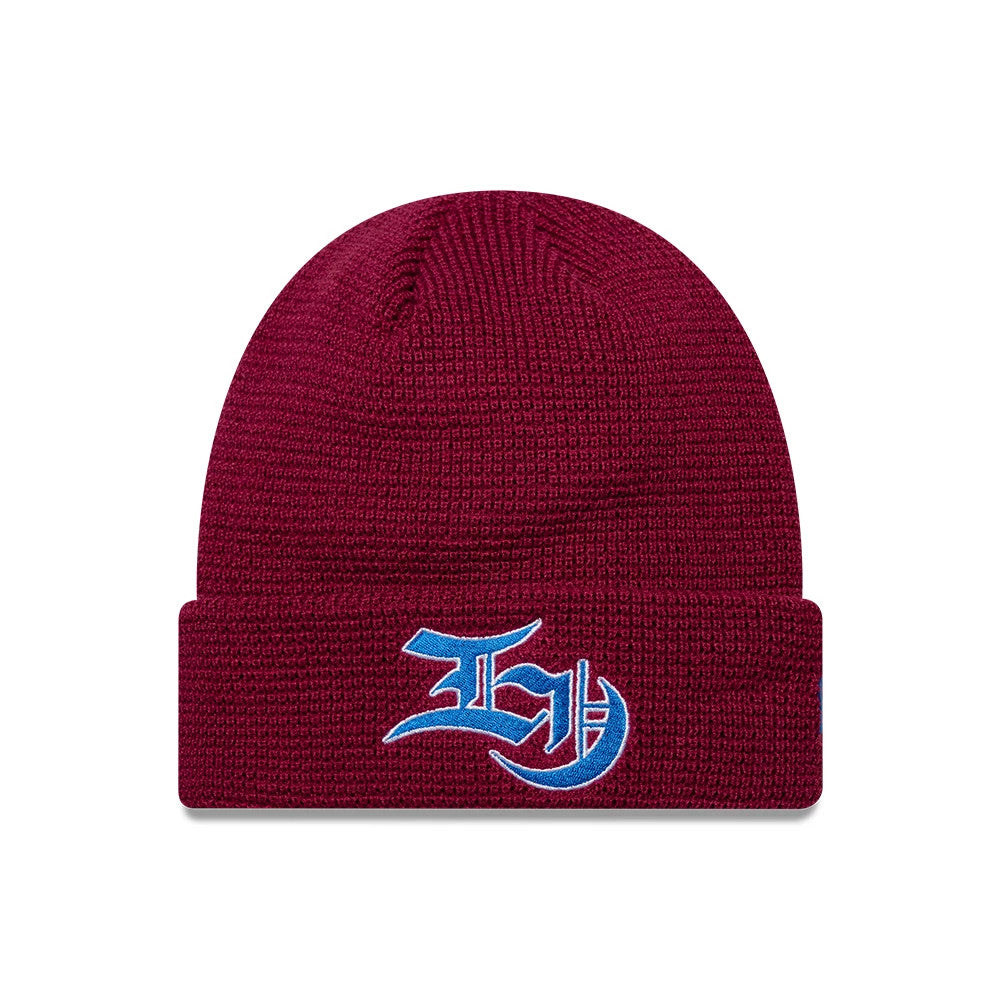 EDWIN x New Era Dark Red Cuff knit Beanie Hat-Benirox