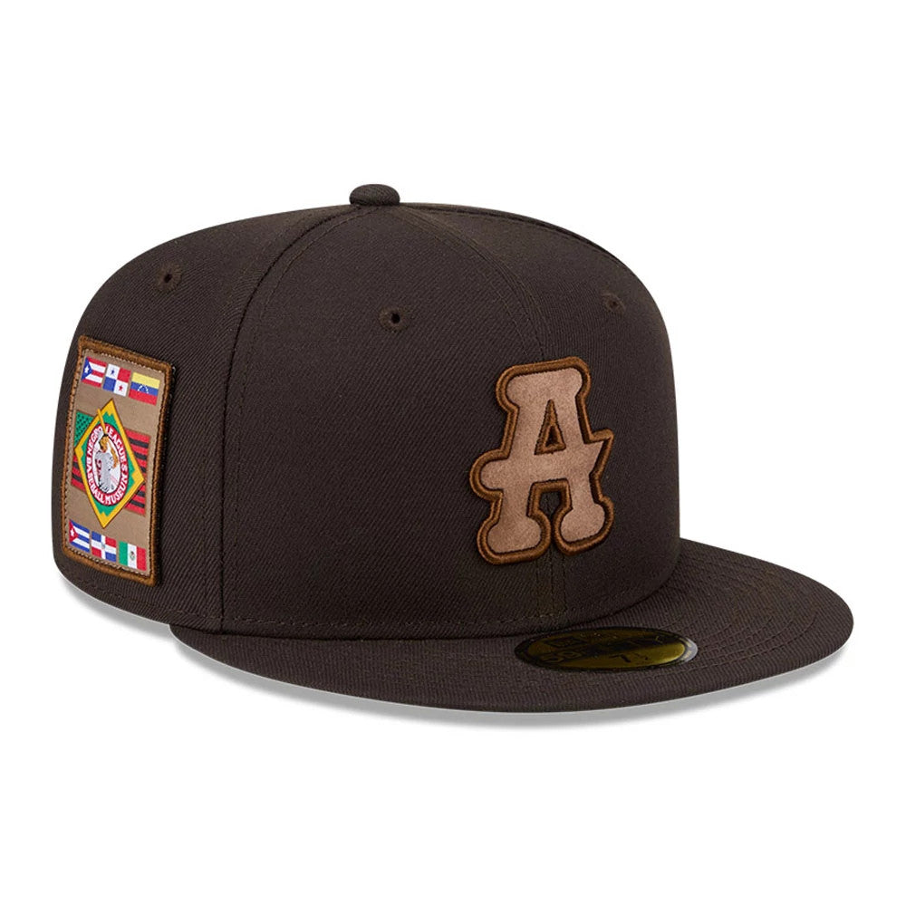 Atlanta Black Crackers MLB Negro League Dark Brown 59FIFTY Fitted Cap-Benirox