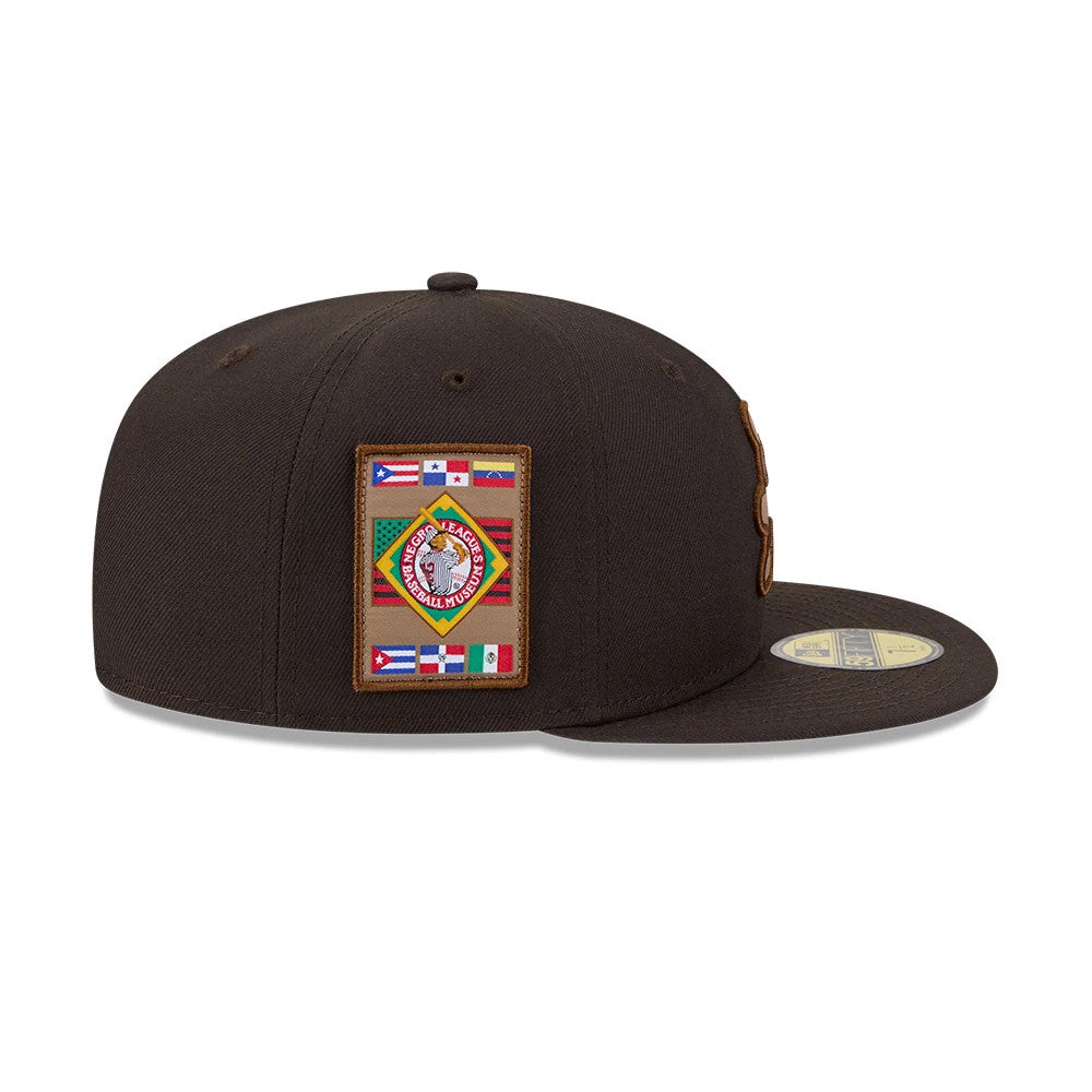 Atlanta Black Crackers MLB Negro League Dark Brown 59FIFTY Fitted Cap-Benirox