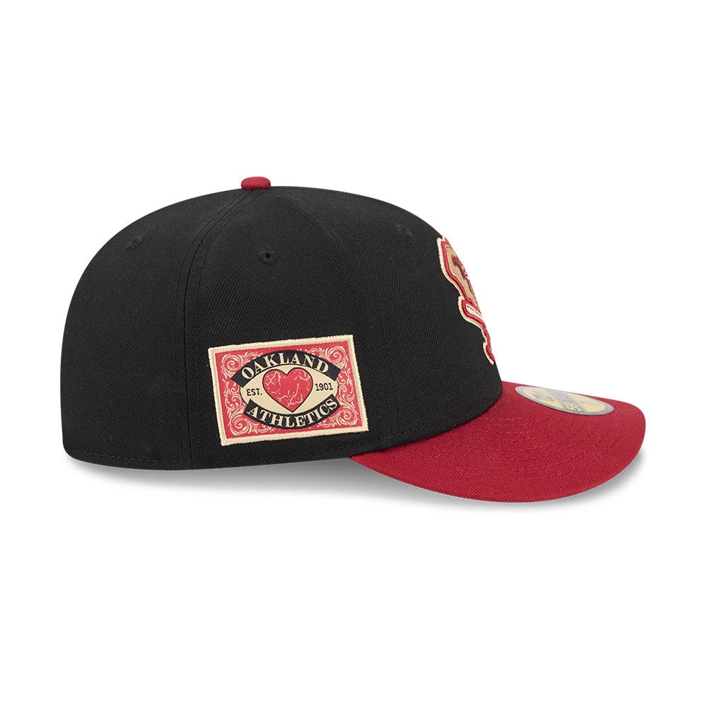 Athletics MLB Team Cards Black 59FIFTY Fitted Cap-Benirox