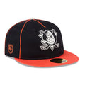 Anaheim Ducks NHL Felt Logo Black Retro Crown 59FIFTY Fitted Cap-Benirox
