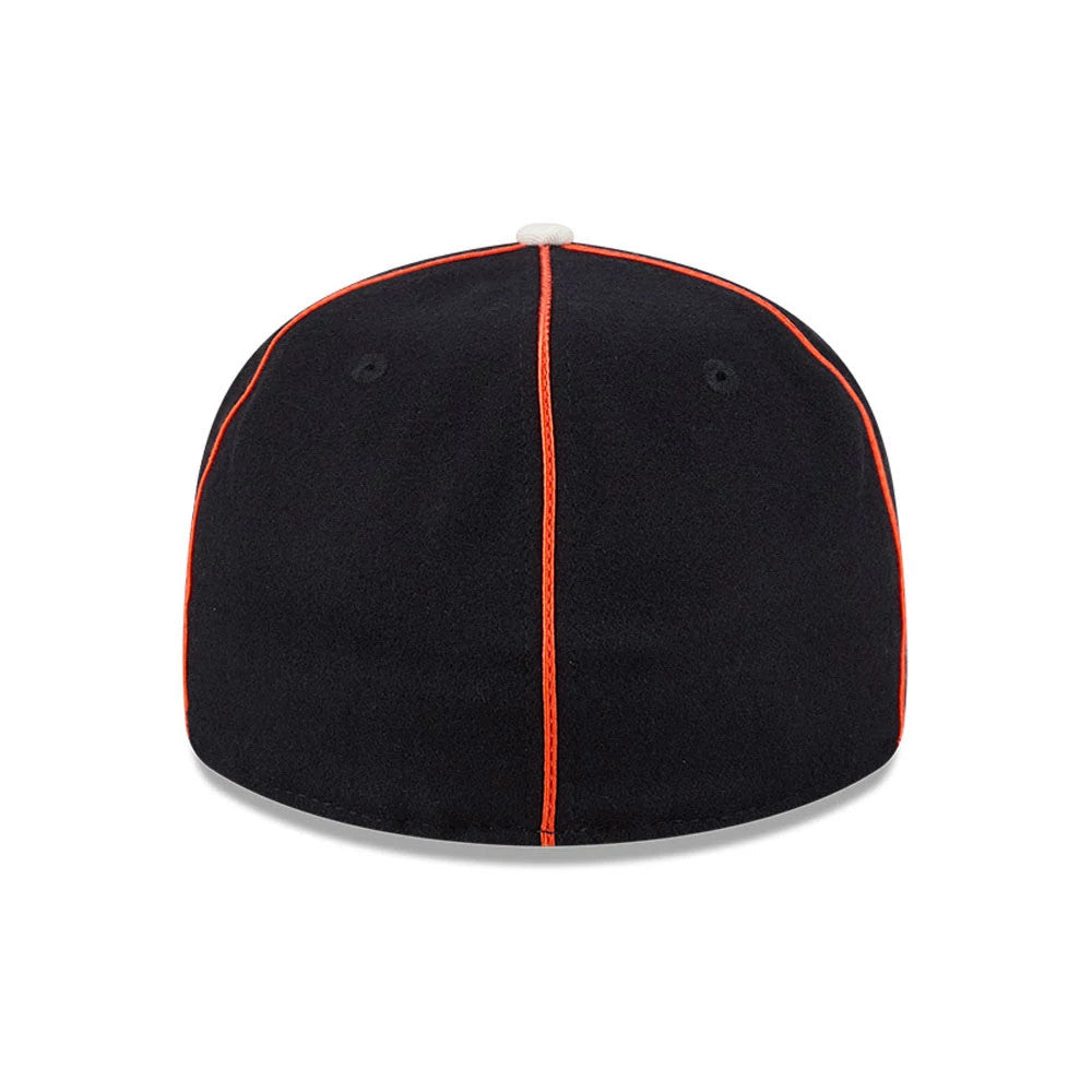 Anaheim Ducks NHL Felt Logo Black Retro Crown 59FIFTY Fitted Cap-Benirox