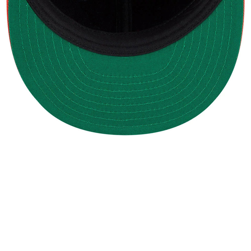 Anaheim Ducks NHL Felt Logo Black Retro Crown 59FIFTY Fitted Cap-Benirox