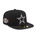Dallas Cowboys NFL Chiseled Embroidery Black 59FIFTY A-Frame Fitted Cap-Benirox