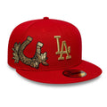 LA Dodgers MLB Horseshoe Red 59FIFTY Fitted Cap-Benirox