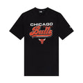 Chicago Bulls NBA Script Graphic Black T-Shirt-Benirox