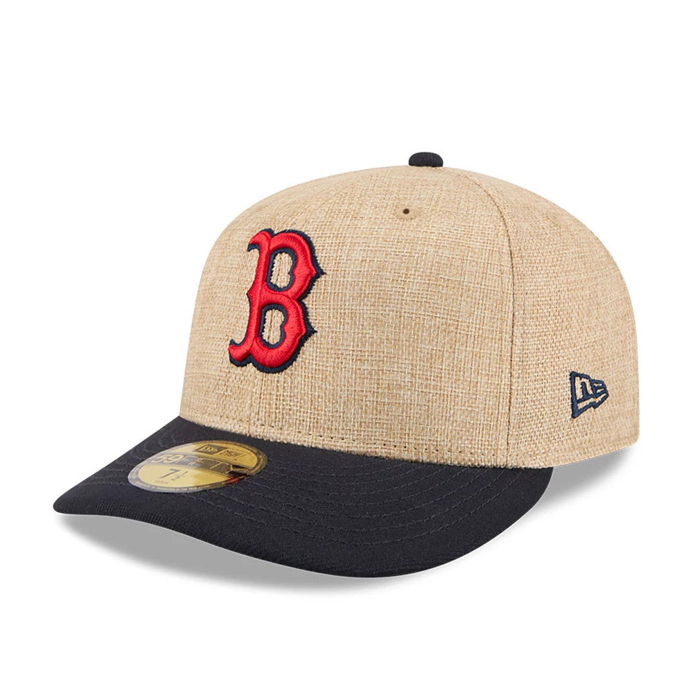 Boston Red Sox MLB Twine Beige 59FIFTY Fitted Cap-Benirox
