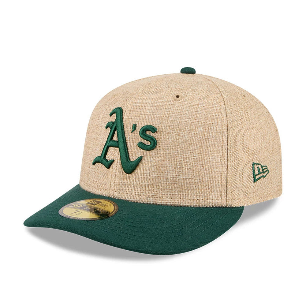 Athletics MLB Twine Beige 59FIFTY Fitted Cap-Benirox