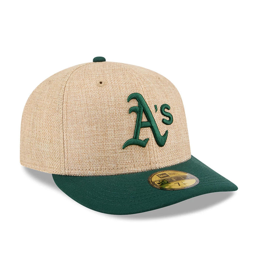 Athletics MLB Twine Beige 59FIFTY Fitted Cap-Benirox