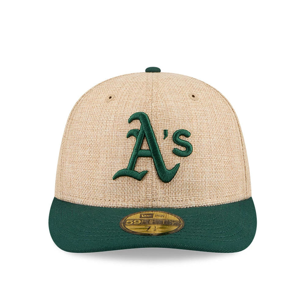Athletics MLB Twine Beige 59FIFTY Fitted Cap-Benirox