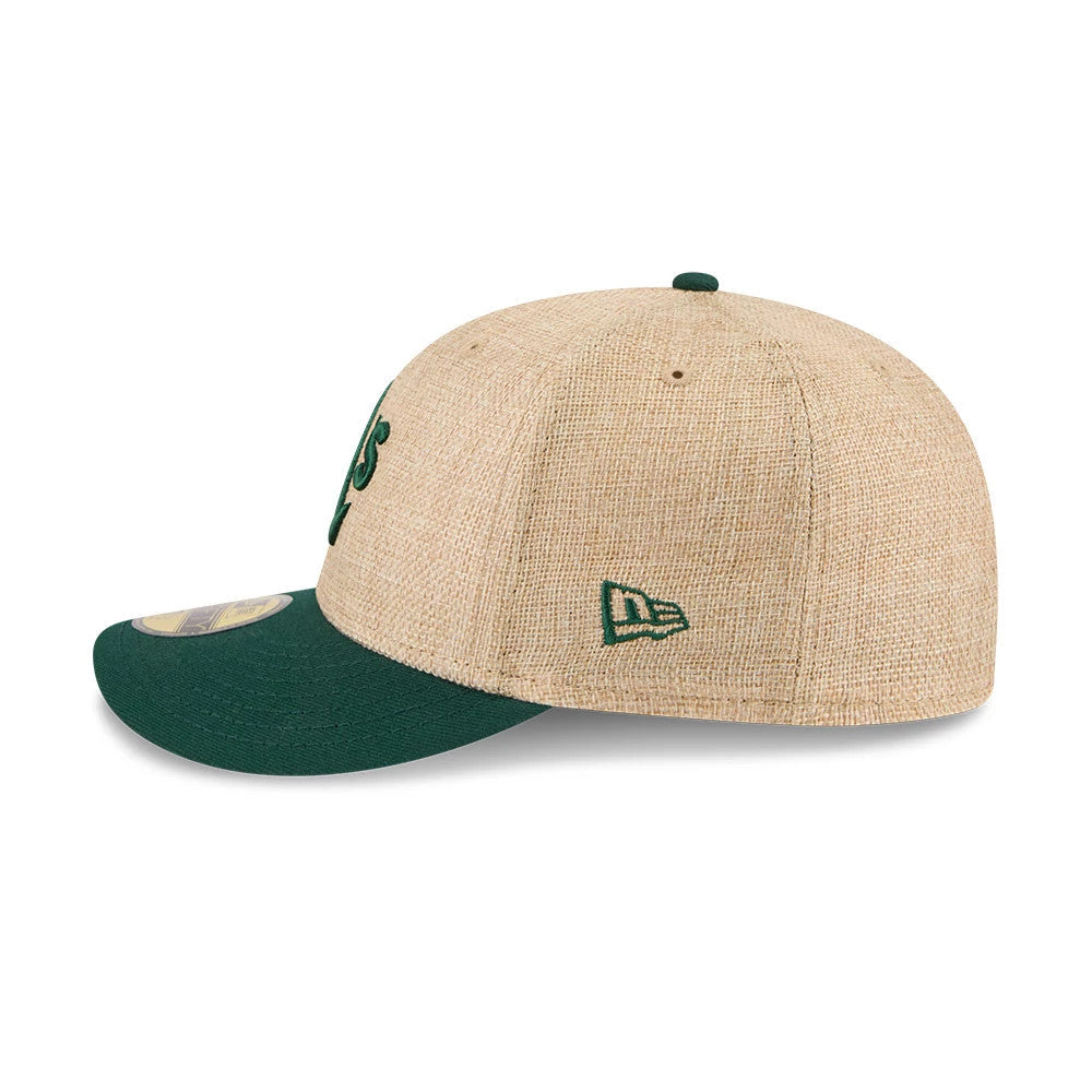 Athletics MLB Twine Beige 59FIFTY Fitted Cap-Benirox
