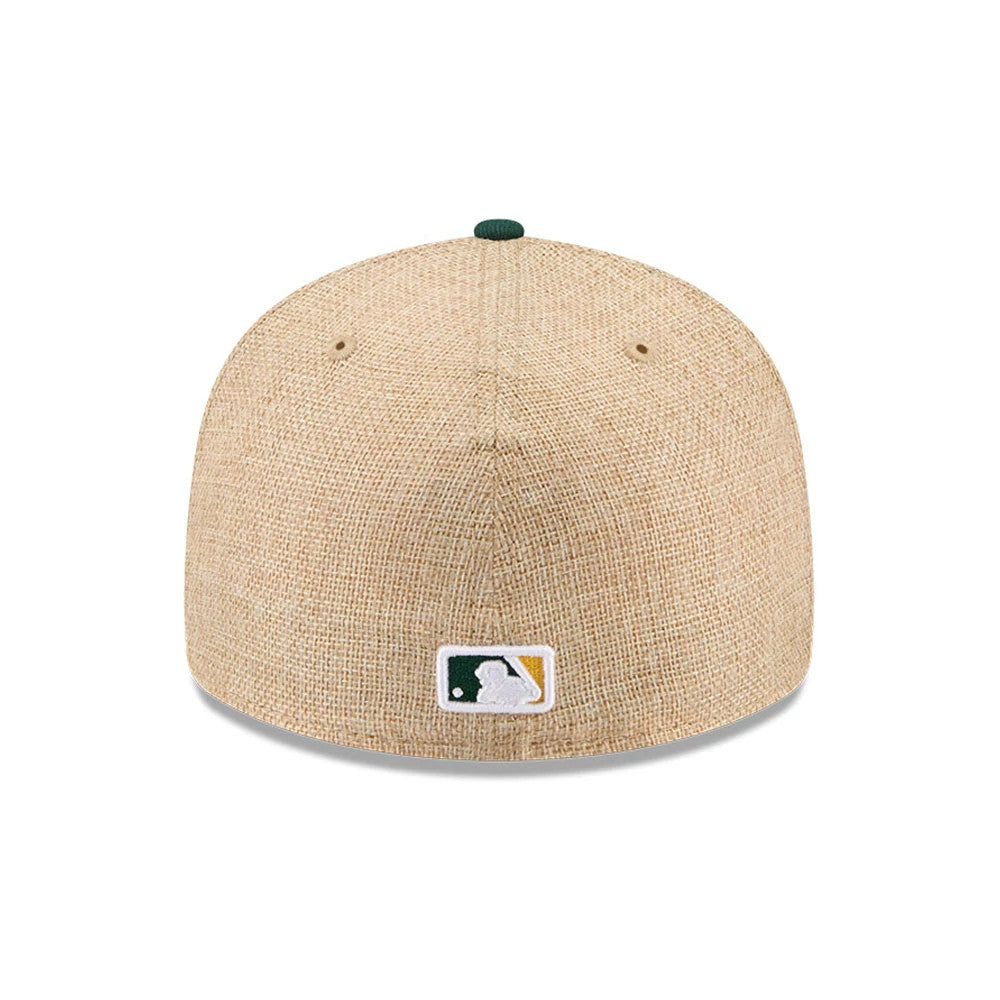 Athletics MLB Twine Beige 59FIFTY Fitted Cap-Benirox
