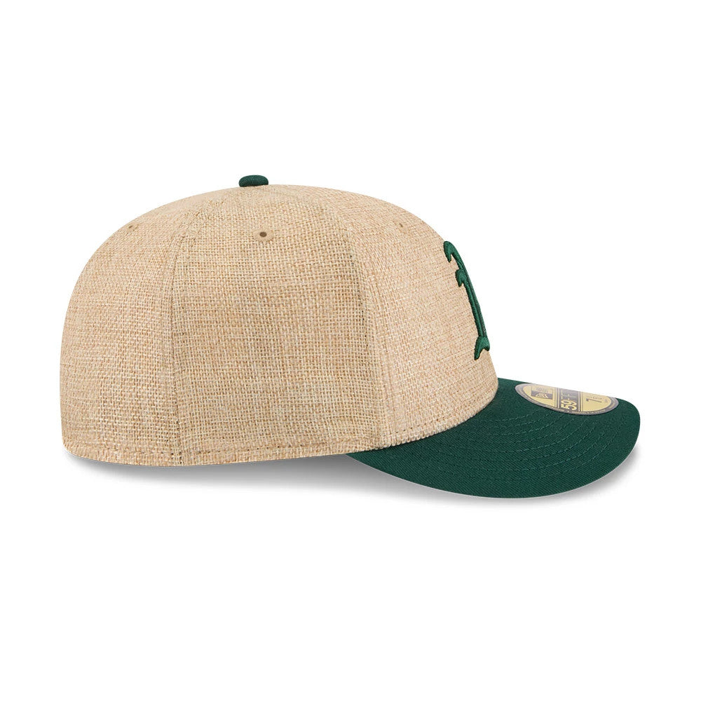 Athletics MLB Twine Beige 59FIFTY Fitted Cap-Benirox