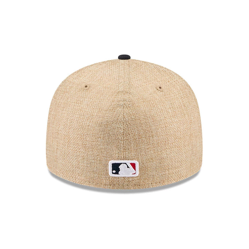 Atlanta Braves MLB Twine Beige 59FIFTY Fitted Cap-Benirox