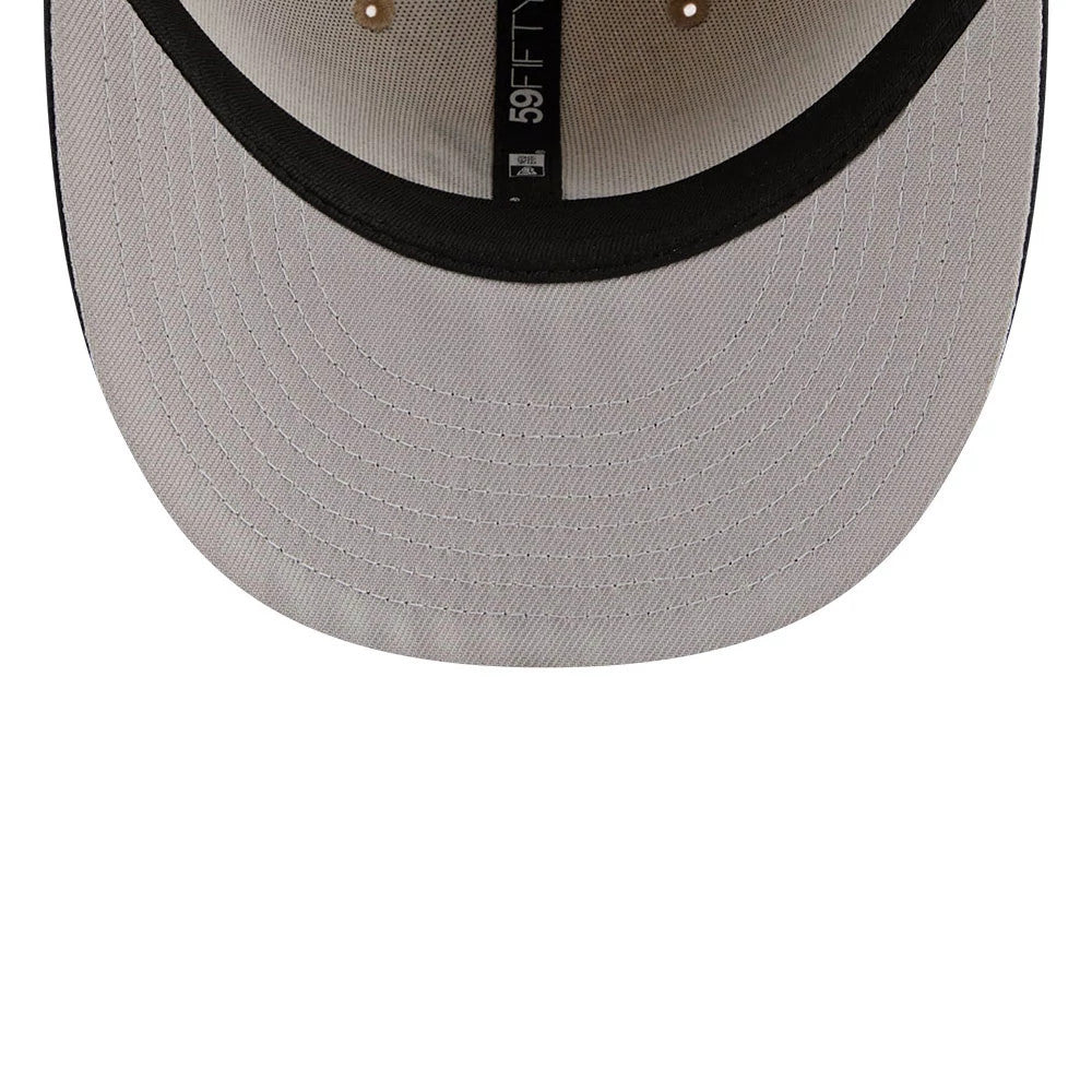 Atlanta Braves MLB Twine Beige 59FIFTY Fitted Cap-Benirox