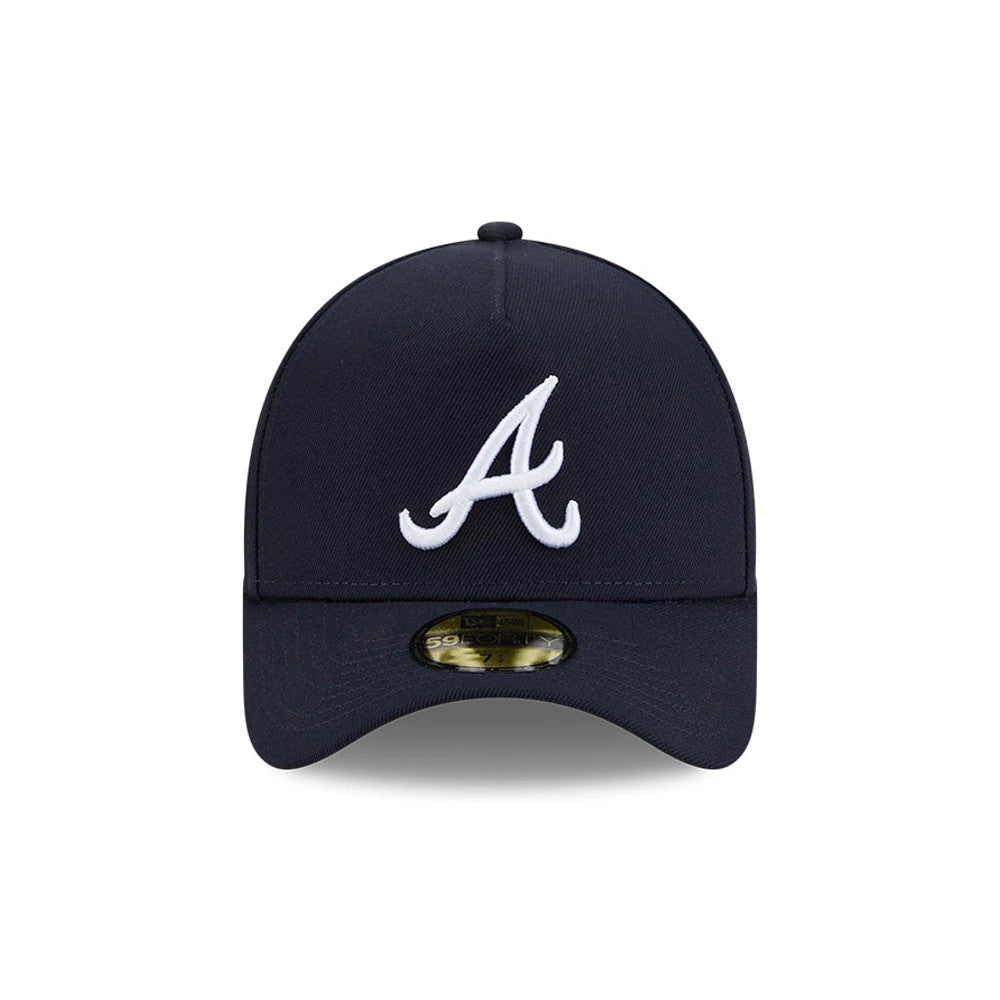 Atlanta Braves MLB Team Side Navy 59FORTY A-Frame Fitted Cap-Benirox