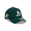 Athletics MLB Team Side Green 59FORTY A-Frame Fitted Cap-Benirox