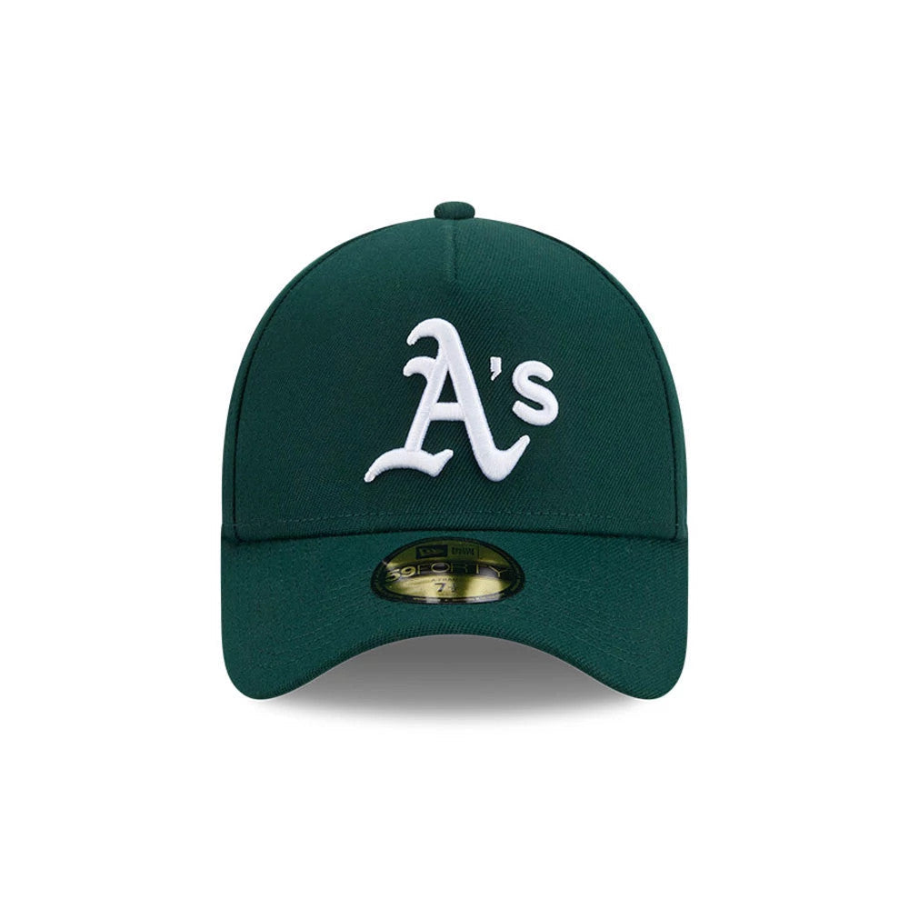 Athletics MLB Team Side Green 59FORTY A-Frame Fitted Cap-Benirox