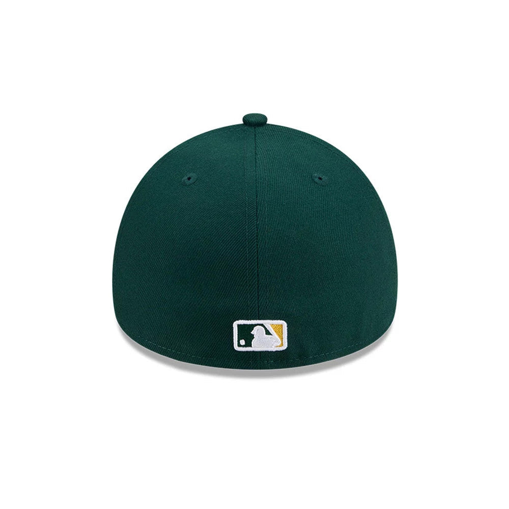 Athletics MLB Team Side Green 59FORTY A-Frame Fitted Cap-Benirox