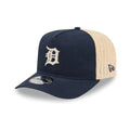 Detroit Tigers MLB Grained Navy 9FIFTY A-Frame Snapback Adjustable Cap-Benirox