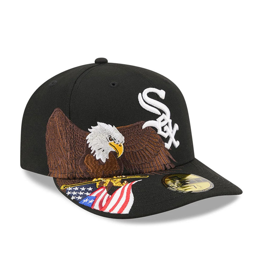 Chicago White Sox MLB Eagle Black 59FIFTY Fitted Cap-Benirox