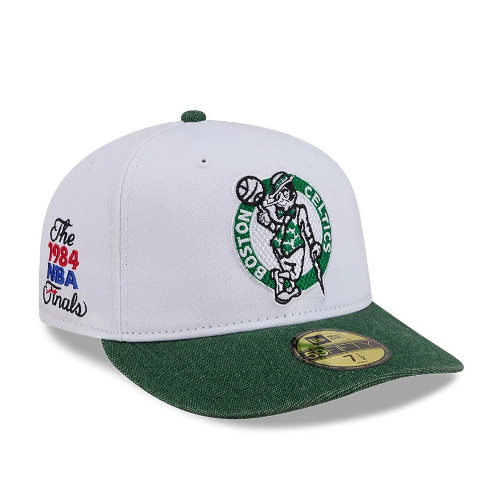 Boston Celtics NBA Hardwood Classic White 59FIFTY Fitted Cap-Benirox