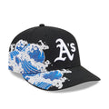 Athletics MLB Vissurf Black 9FIFTY Snapback Adjustable Cap-Benirox
