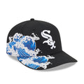Chicago White Sox MLB Vissurf Black 9FIFTY Snapback Adjustable Cap-Benirox
