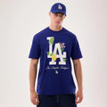 LA Dodgers MLB Life Graphic Dark Blue T-Shirt-Benirox