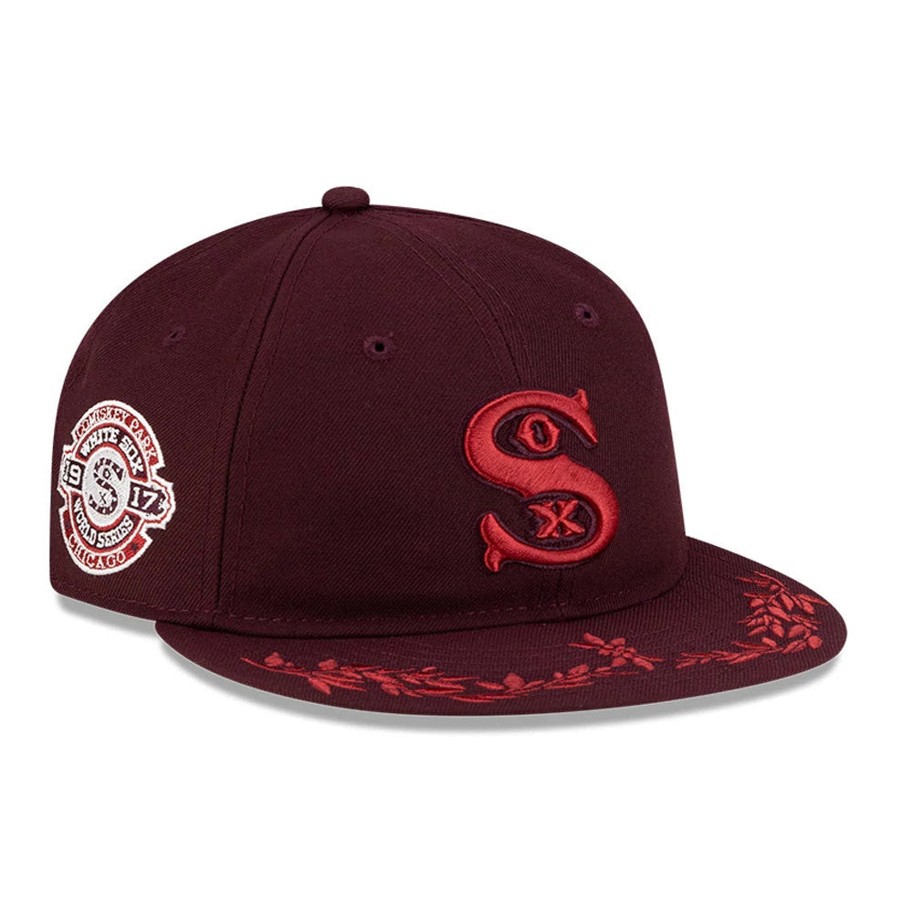 Chicago White Sox MLB Flourishes Purple Retro Crown 9FIFTY Cap-Benirox