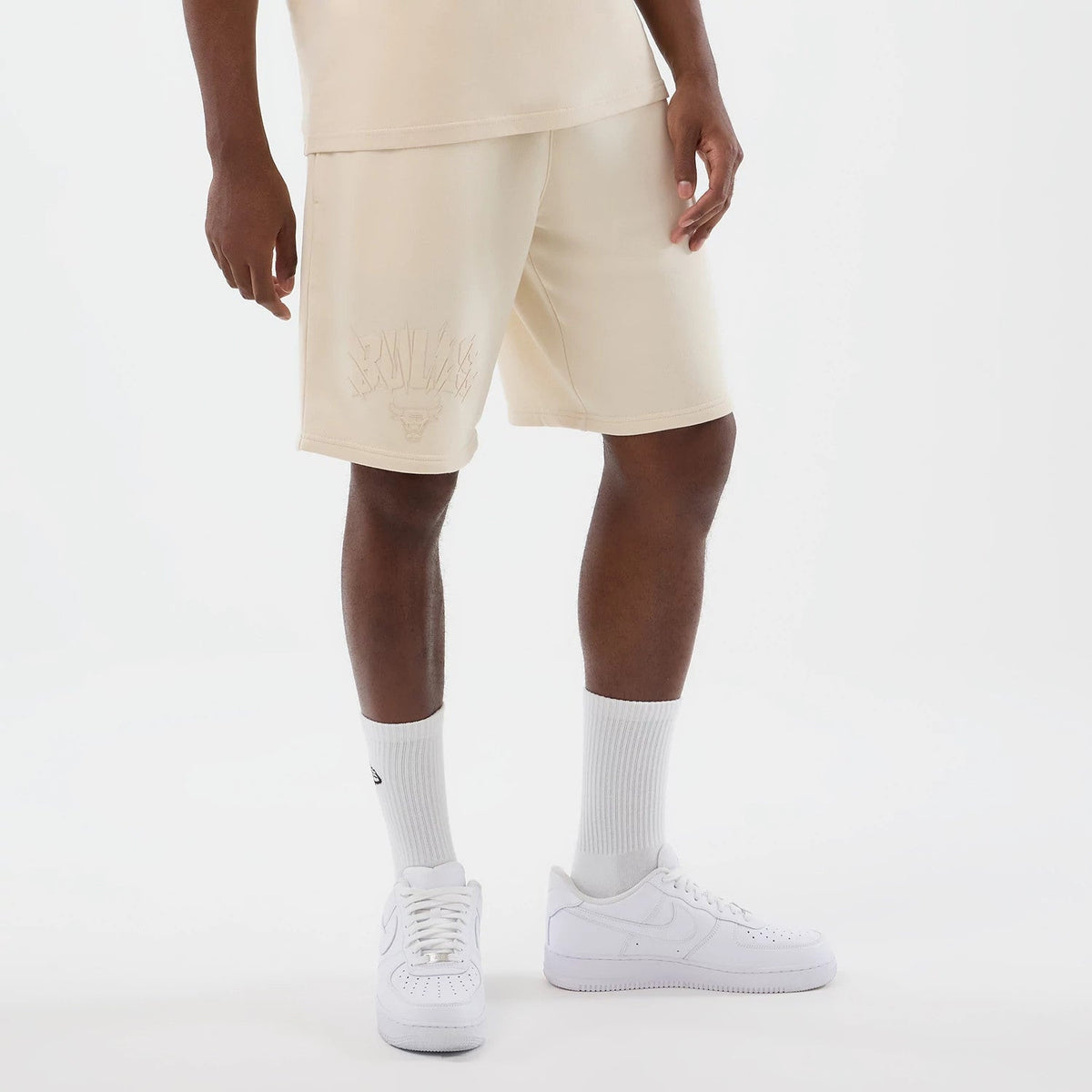 Chicago Bulls NBA Core Plus Light Beige Shorts-Benirox