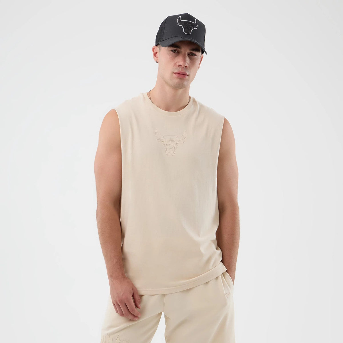Chicago Bulls NBA Core Plus Light Beige Vest-Benirox