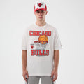 Chicago Bulls NBA Basketball Graphic White Oversized T-Shirt-Benirox