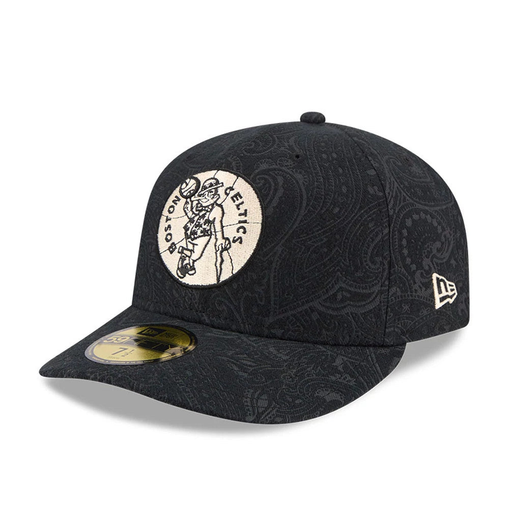 Boston Celtics NBA Brushed Cotton Black 59FIFTY Fitted Cap-Benirox