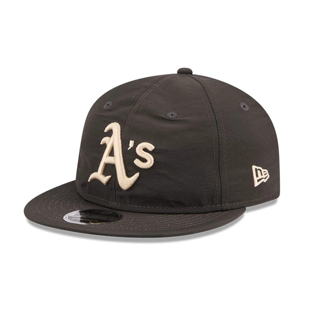 Athletics MLB Nylon Black Retro Crown 9FIFTY Adjustable Cap-Benirox