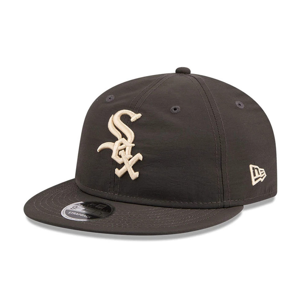 Chicago White Sox MLB Nylon Black Retro Crown 9FIFTY Adjustable Cap-Benirox