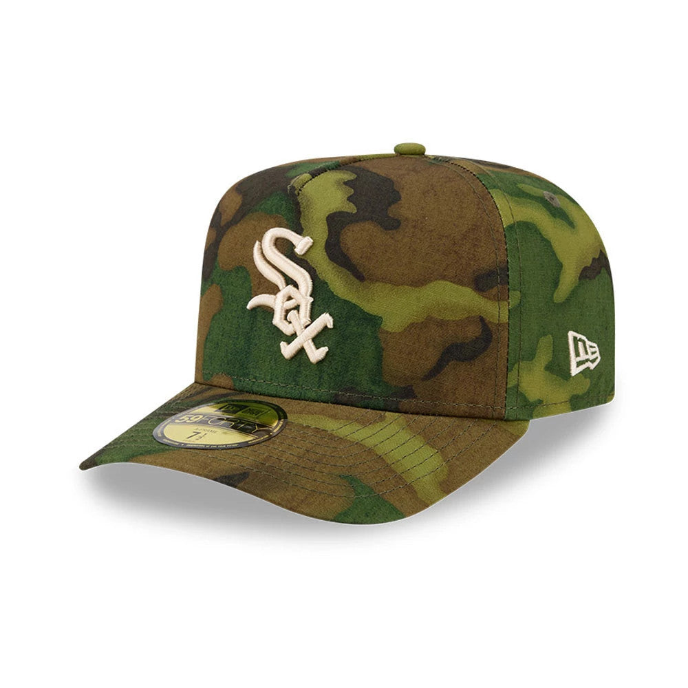 Chicago White Sox MLB Ripstop Camo 59FORTY A-Frame Fitted Cap-Benirox