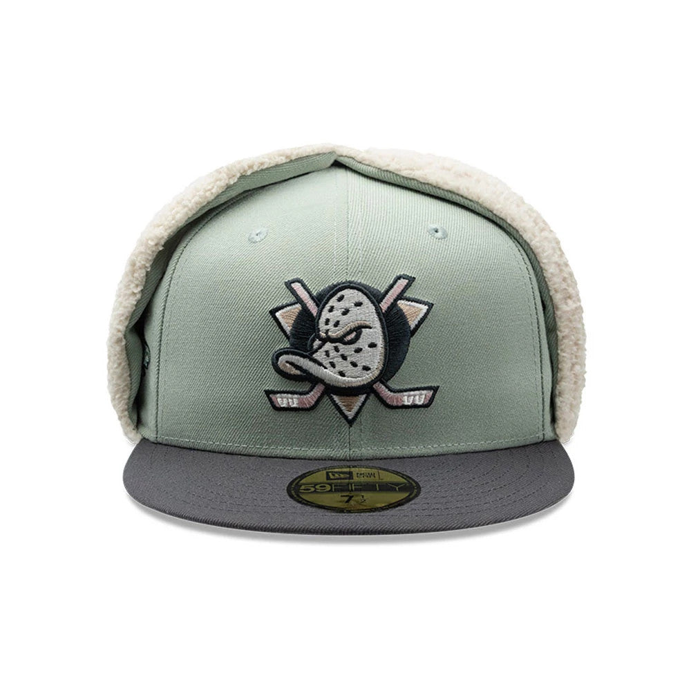Anaheim Ducks NHL Patch Pastel Green Dogear 59FIFTY Fitted Cap-Benirox