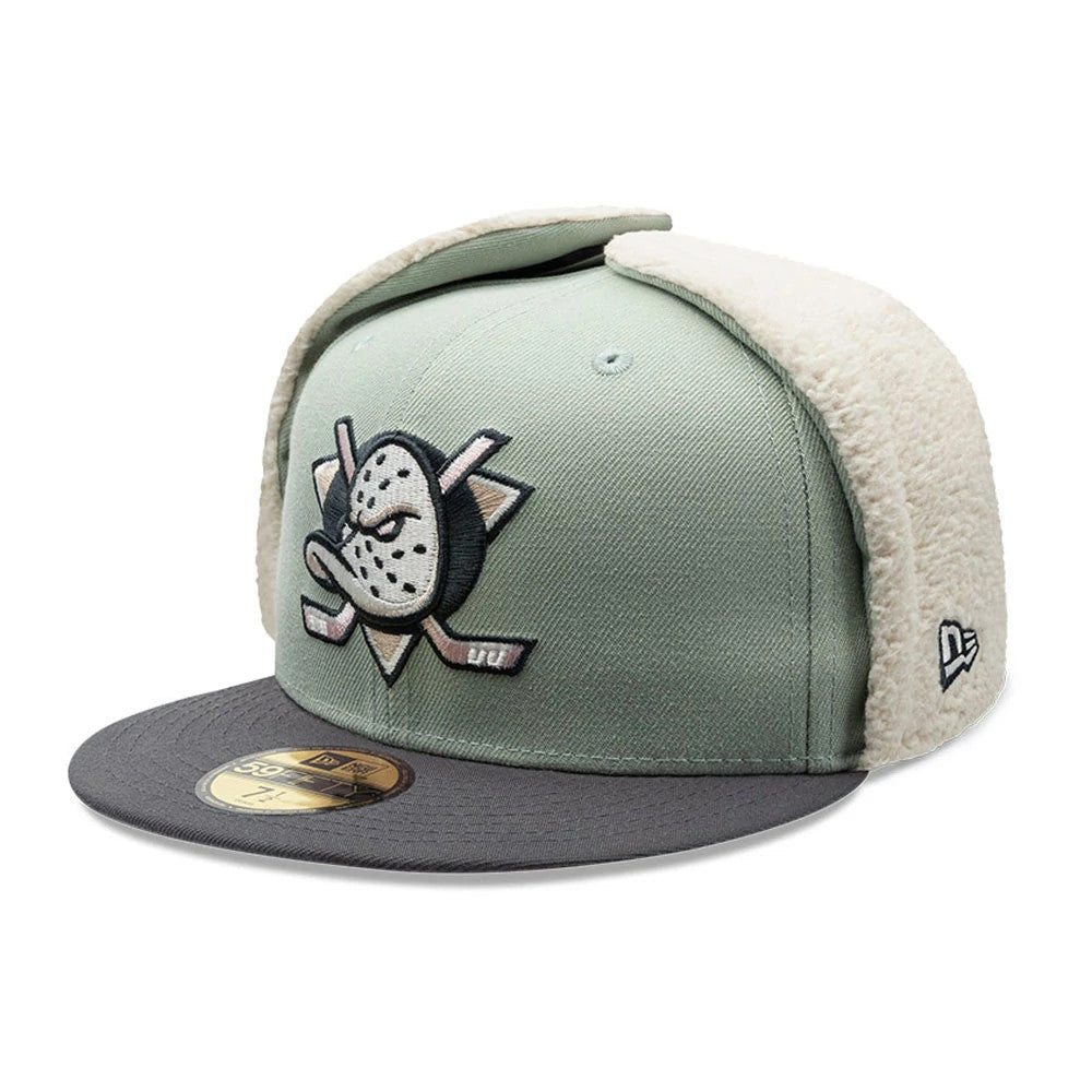 Anaheim Ducks NHL Patch Pastel Green Dogear 59FIFTY Fitted Cap-Benirox