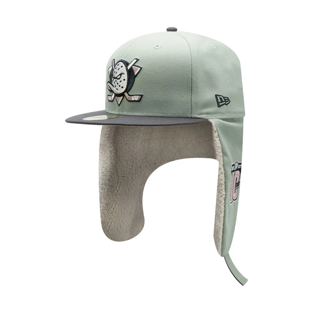Anaheim Ducks NHL Patch Pastel Green Dogear 59FIFTY Fitted Cap-Benirox