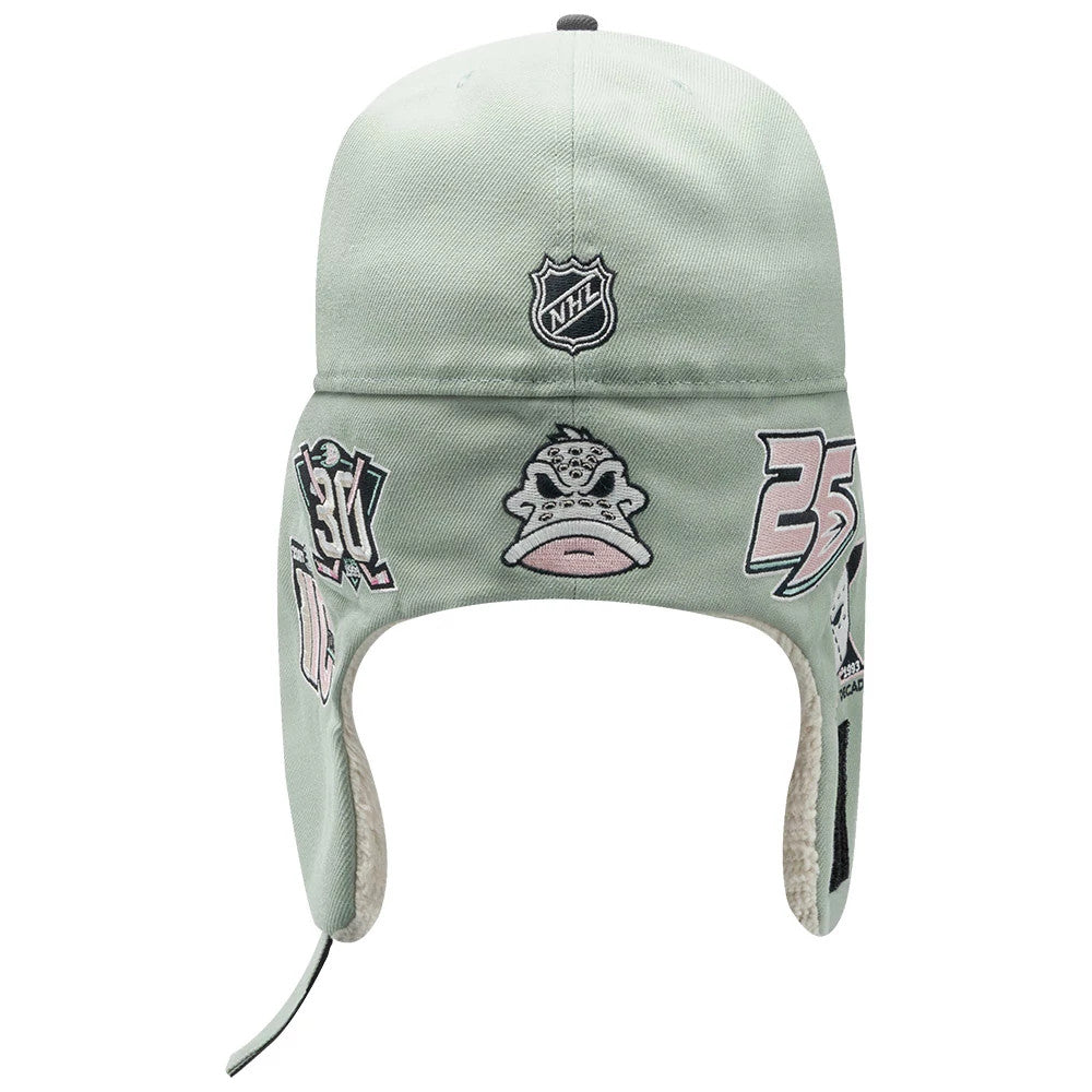 Anaheim Ducks NHL Patch Pastel Green Dogear 59FIFTY Fitted Cap-Benirox