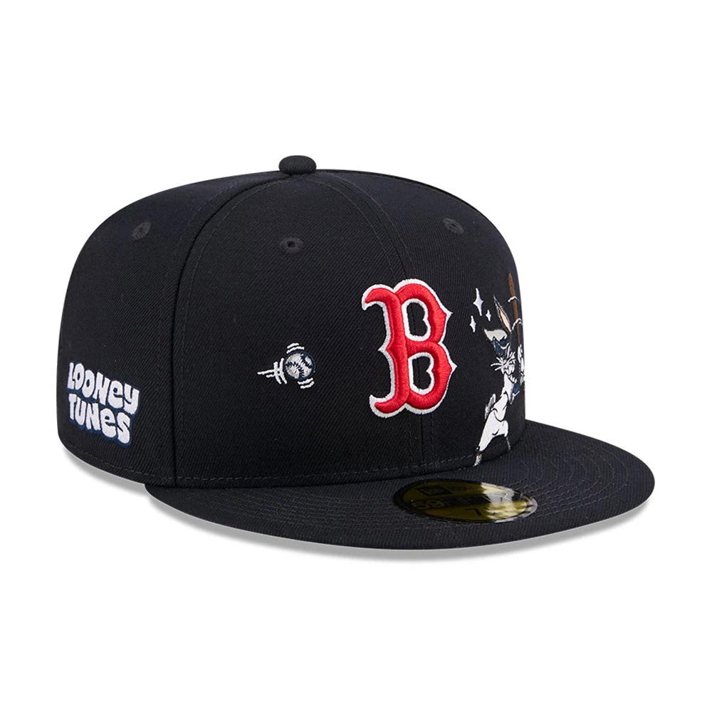 Boston Red Sox MLB X Looney Tunes Bugs Bunny Navy 59FIFTY Fitted Cap-Benirox