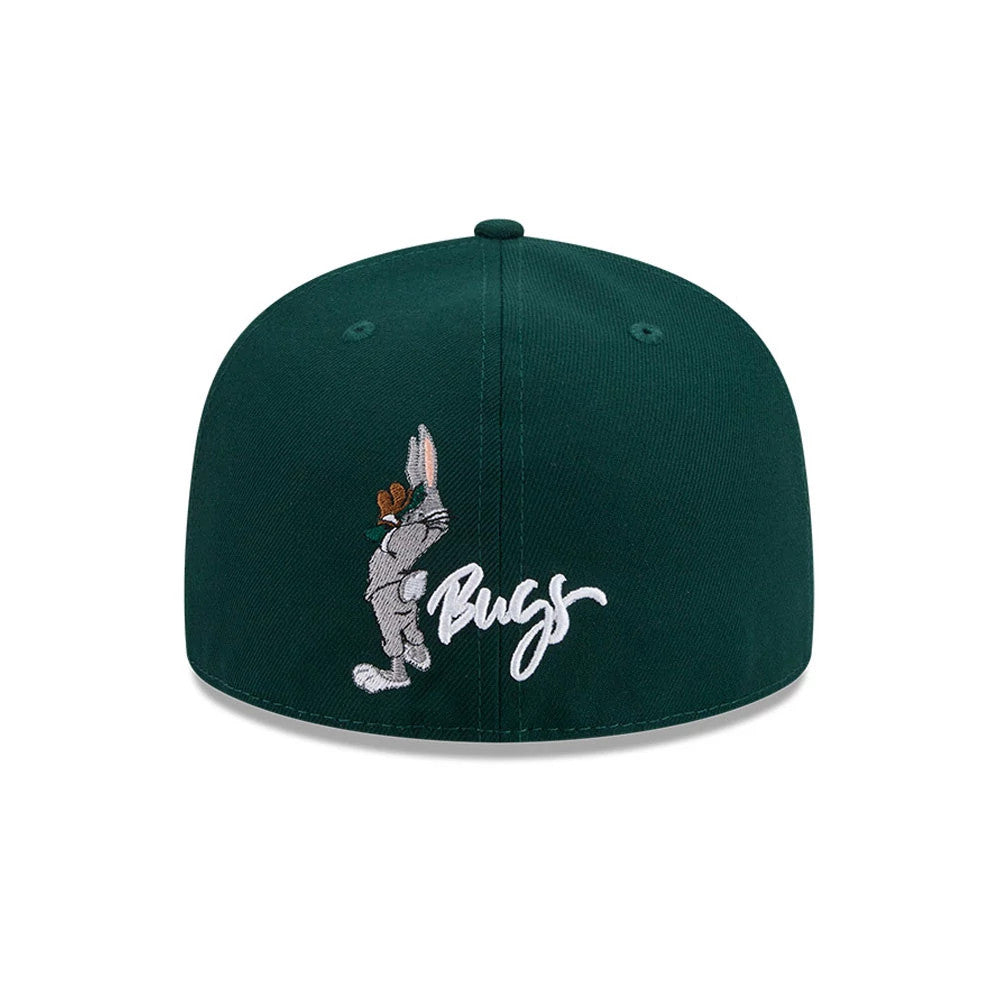 Athletics MLB X Looney Tunes Bugs Bunny Dark Green 59FIFTY Fitted Cap-Benirox