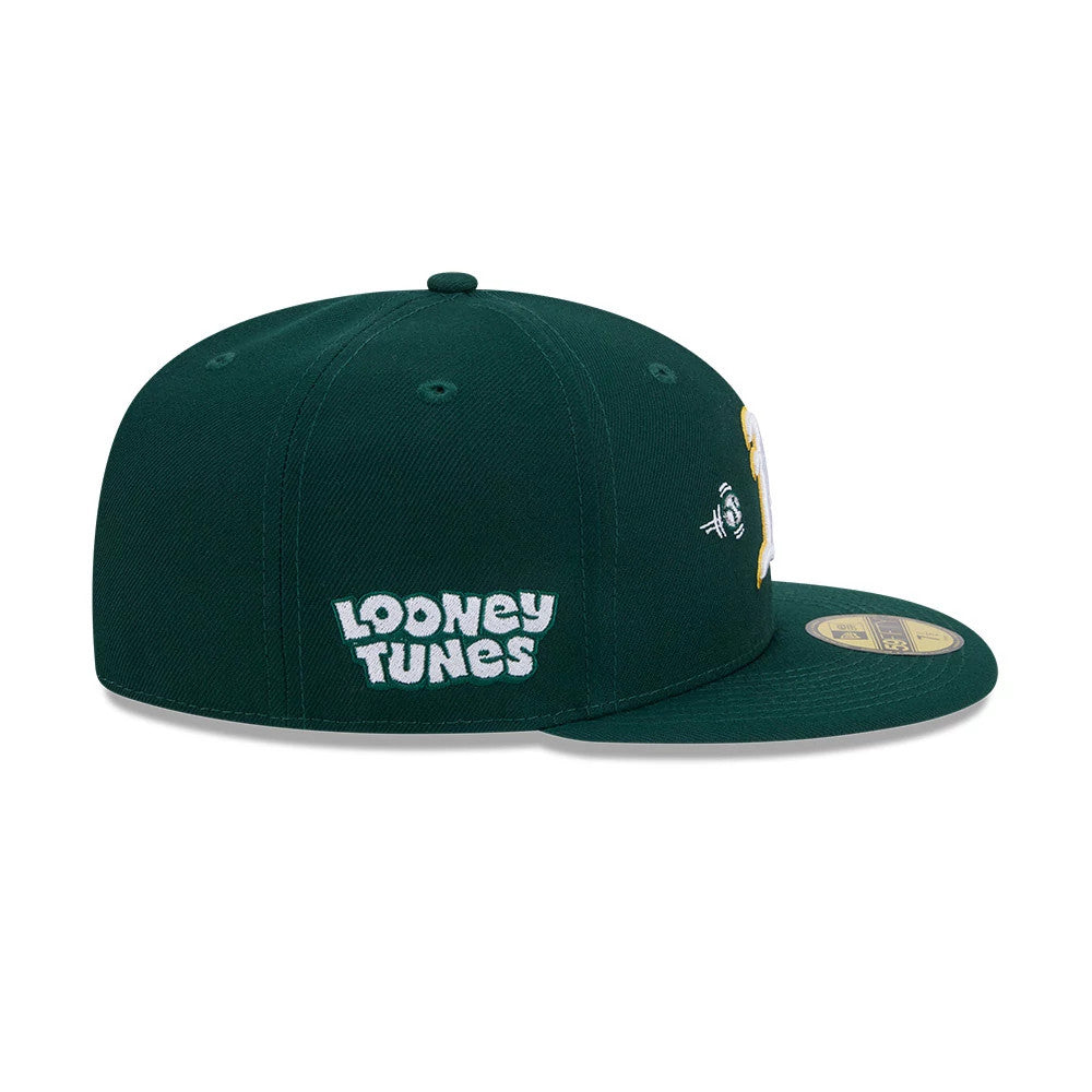 Athletics MLB X Looney Tunes Bugs Bunny Dark Green 59FIFTY Fitted Cap-Benirox