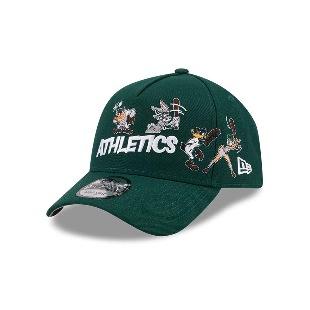 Athletics MLB X Looney Tunes Dark Green 9FORTY A-Frame Adjustable Cap-Benirox