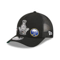 Flyers NHL Stanley Cup Black 9FORTY M-Crown A-Frame Trucker Adjustable Cap-Benirox