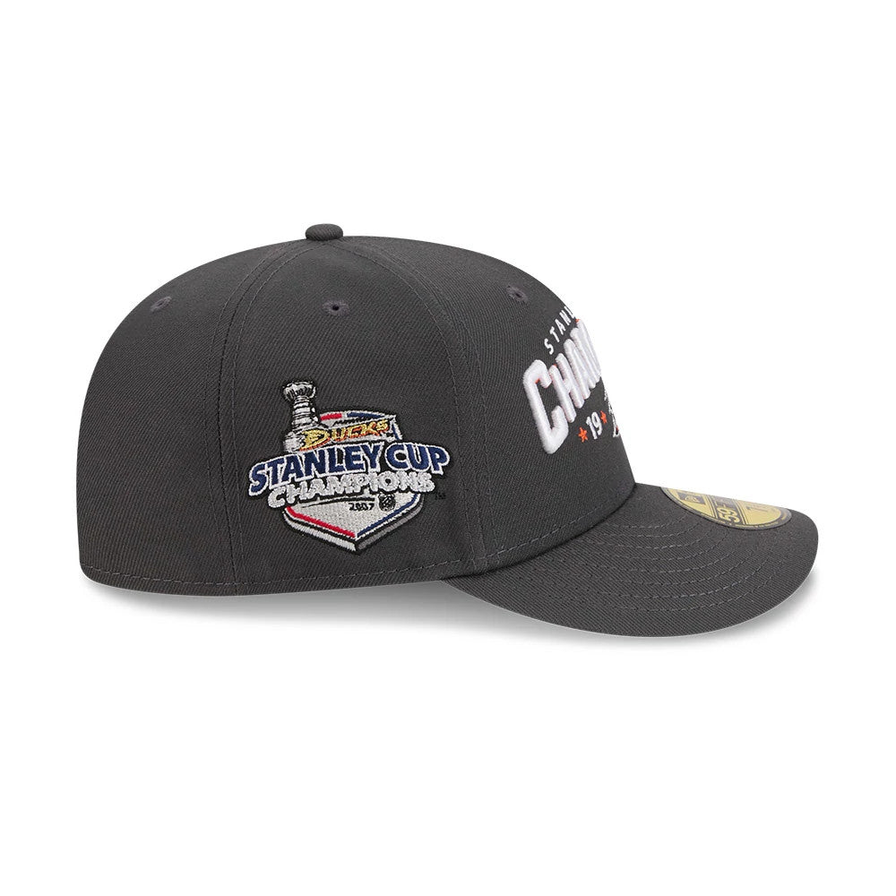 Anaheim Ducks NHL Stanley Cup Champions Dark Grey 59FIFTY Fitted Cap-Benirox