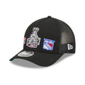 Canadiens NHL Stanley Cup Black 9FORTY M-Crown A-Frame Trucker Adjustable Cap-Benirox