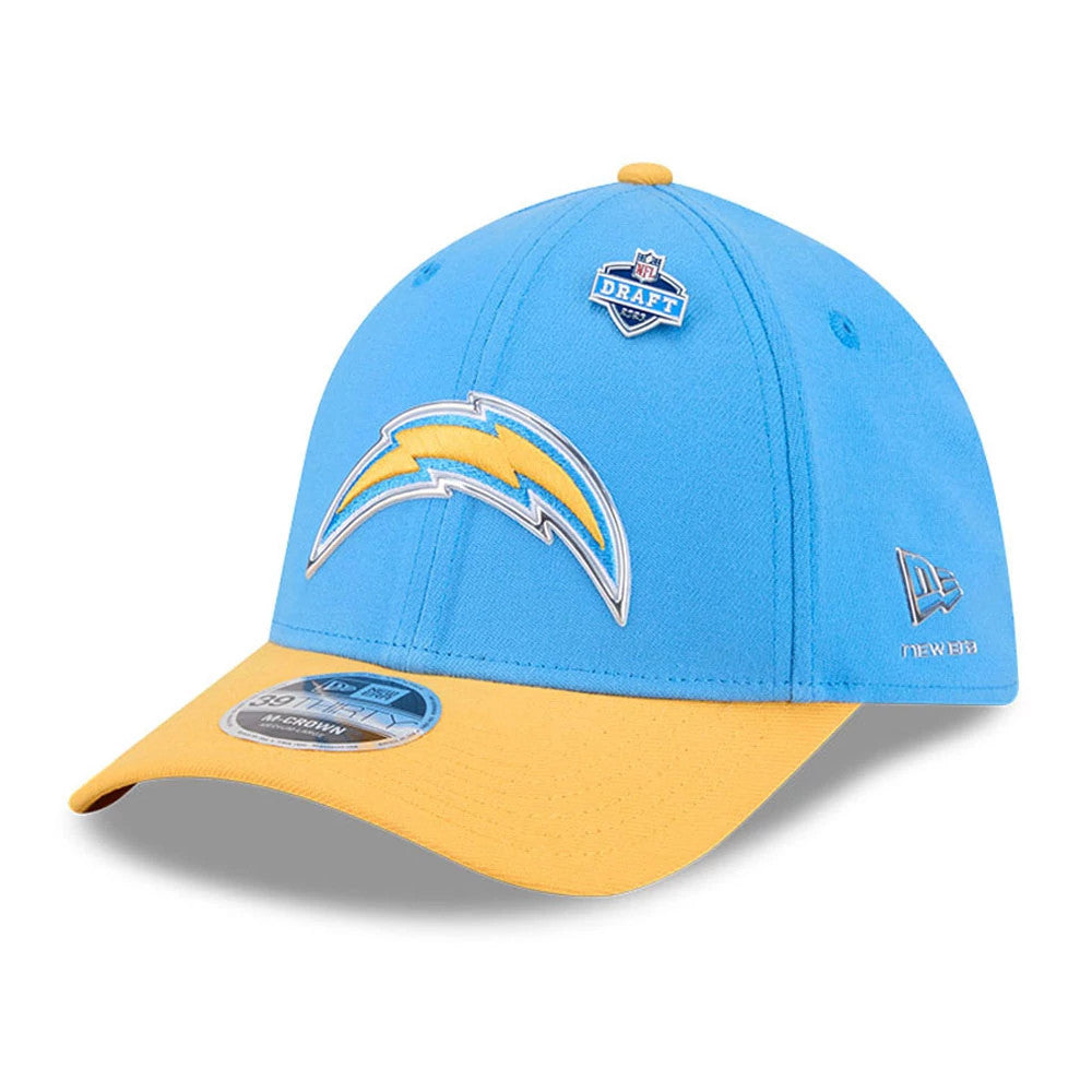 LA Chargers NFL Draft 2026 Blue 39THIRTY M-Crown Stretch Fit Cap-Benirox