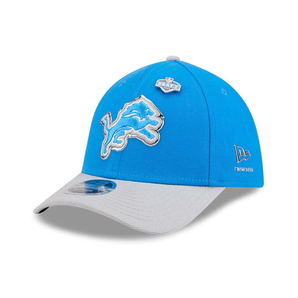 Detroit Lions NFL Draft 2026 Blue 39THIRTY M-Crown Stretch Fit Cap-Benirox
